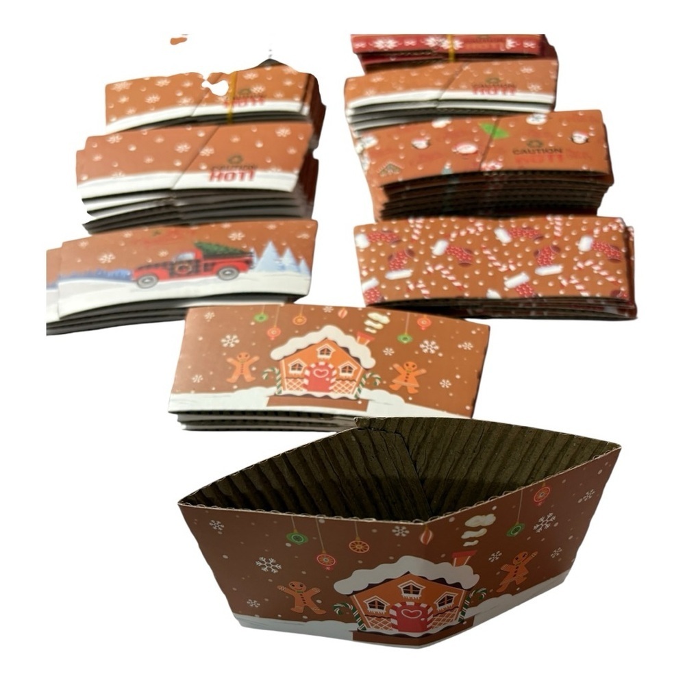 Coffee Sleeves. 60 Christmas coffee sleeves. Variety of sleeves. New. .